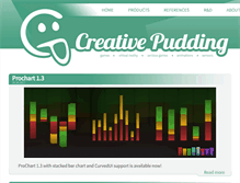 Tablet Screenshot of creativepudding.com